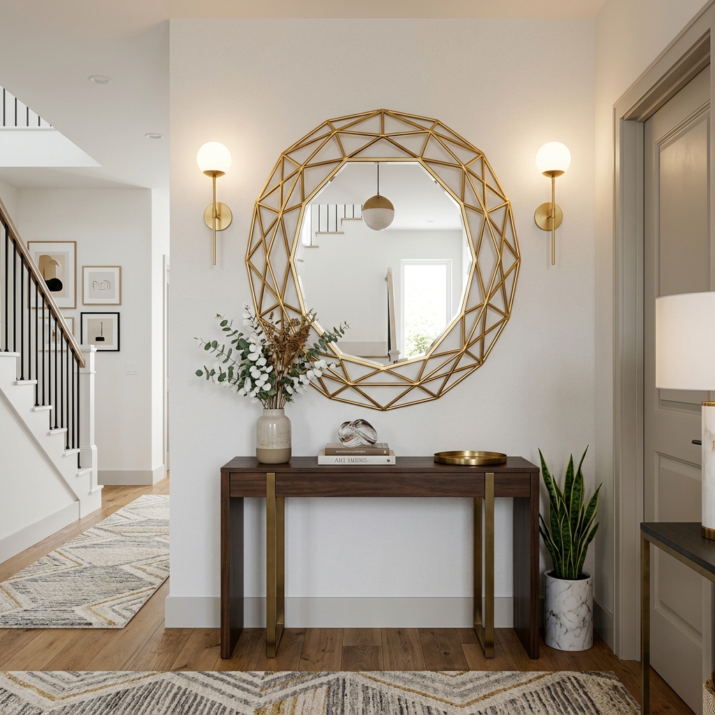 Decorative Mirror – Golden Frame