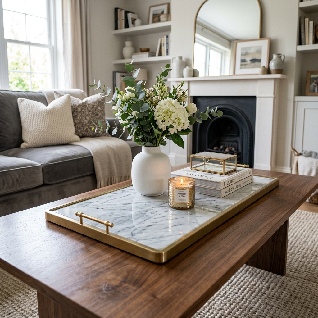 Decorative Serving Tray Set