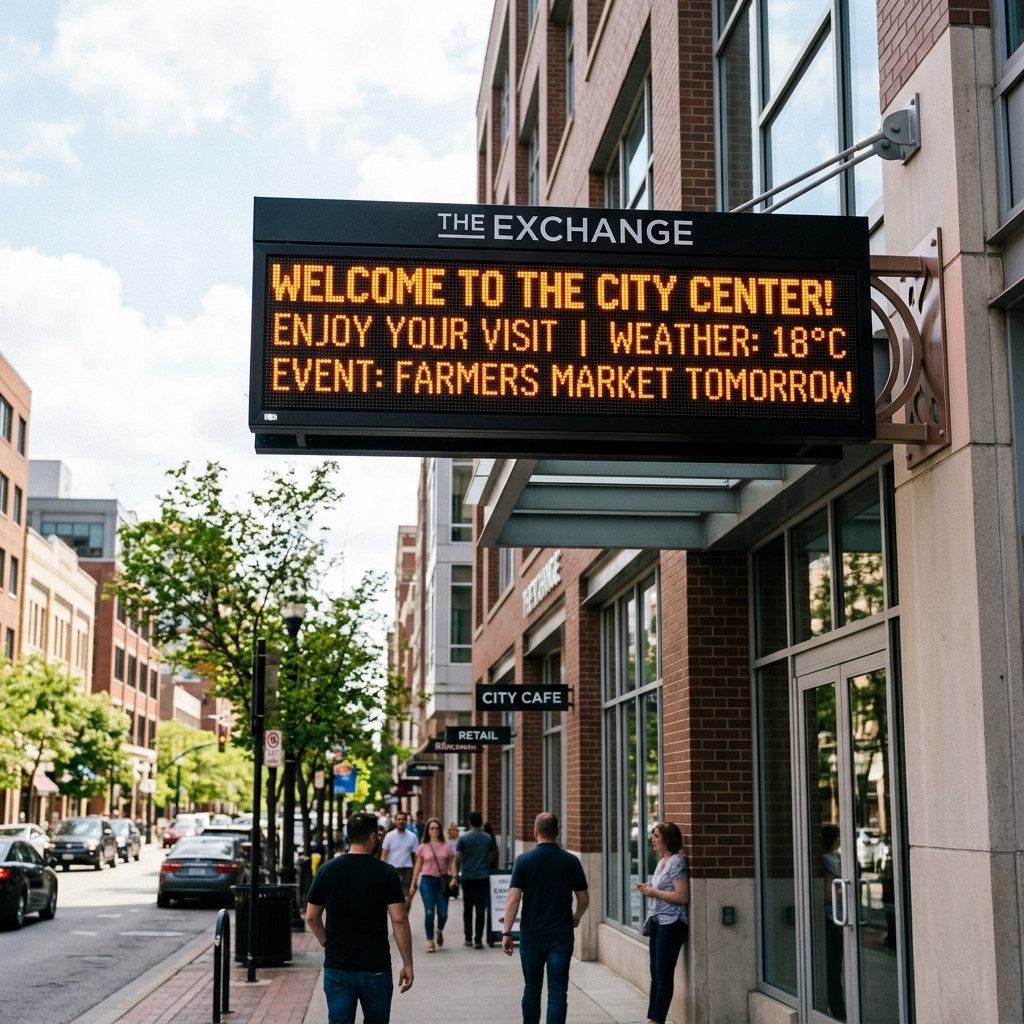 LED Running Text Display